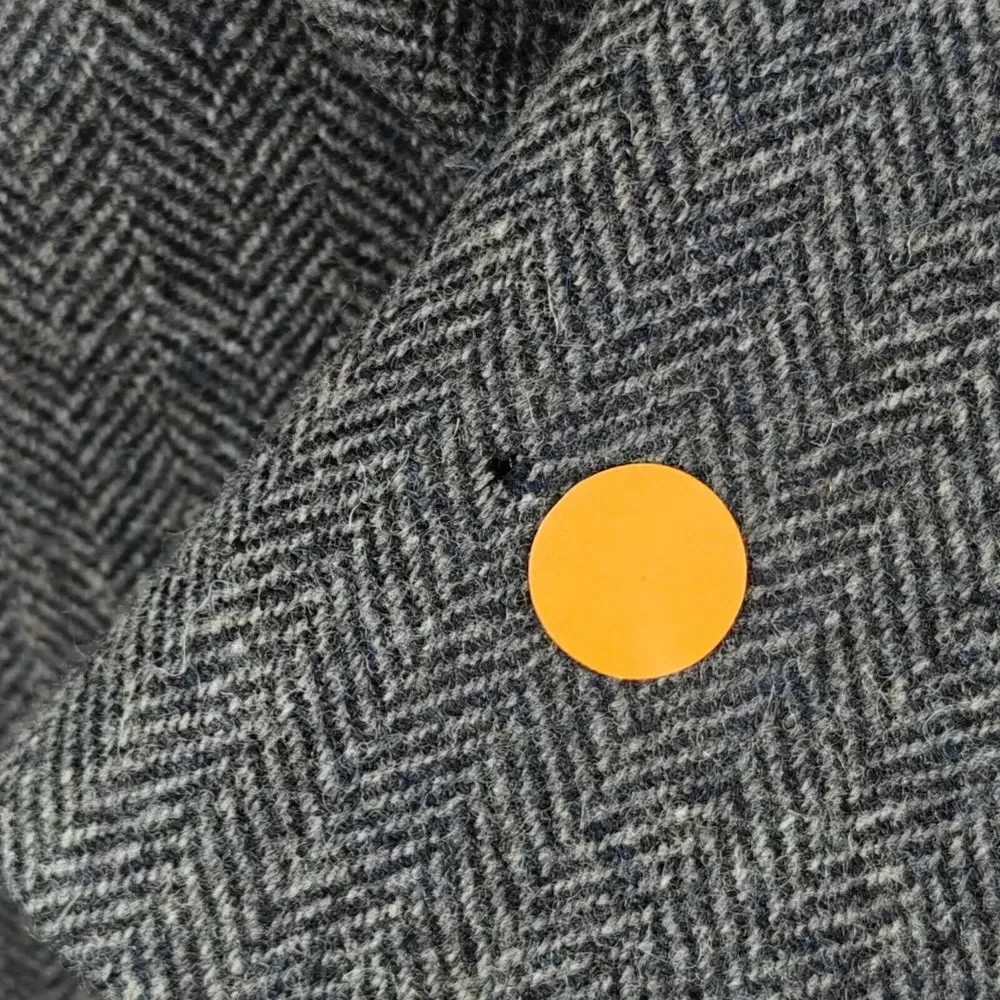 John Alexander‎ Hart Marx Men's Tweed Sport Coat Two Button Gray Herringbone 44L